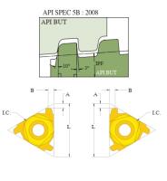 22ER 5 BUT 0.75 G525 пластина резьбонарезная