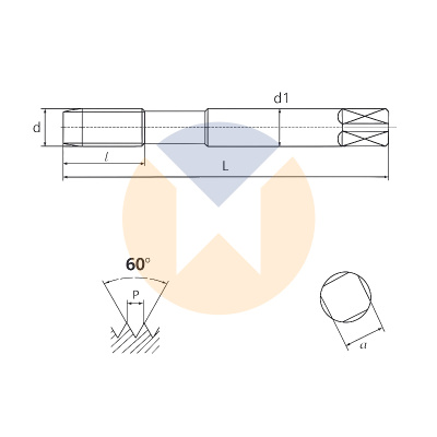 Метчик машинный T-JIS HSS 105/4 M4x0.7 J637176